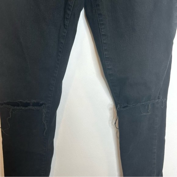 Urban Outfitters BDG Twig Ripped High-Waisted Skinny Jeans Black - Picture 5 of 9